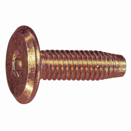 Midwest Fastener Binding Screw, 1.00mm (Coarse), Steel, Yellow Zinc, 10 PK 933624
